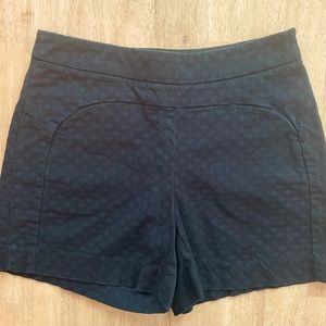 Anthropologie CARTONNIER Black Woven Texture Shorts! Very good condition! Size 0
